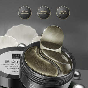 Gold Caviar, Black Pearl, Seaweed, and Natural Moisturizing Crystal Collagen Eye Mask