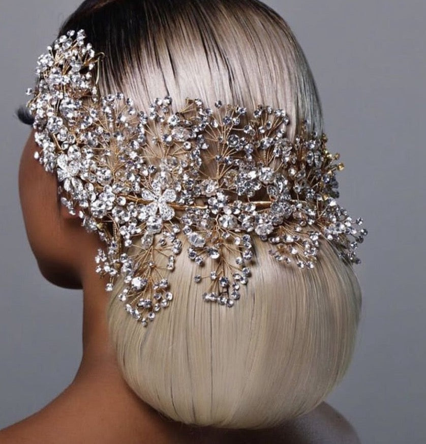 Luxury Rhinestone Crowns and Hair Jewelry for Weddings or Parties