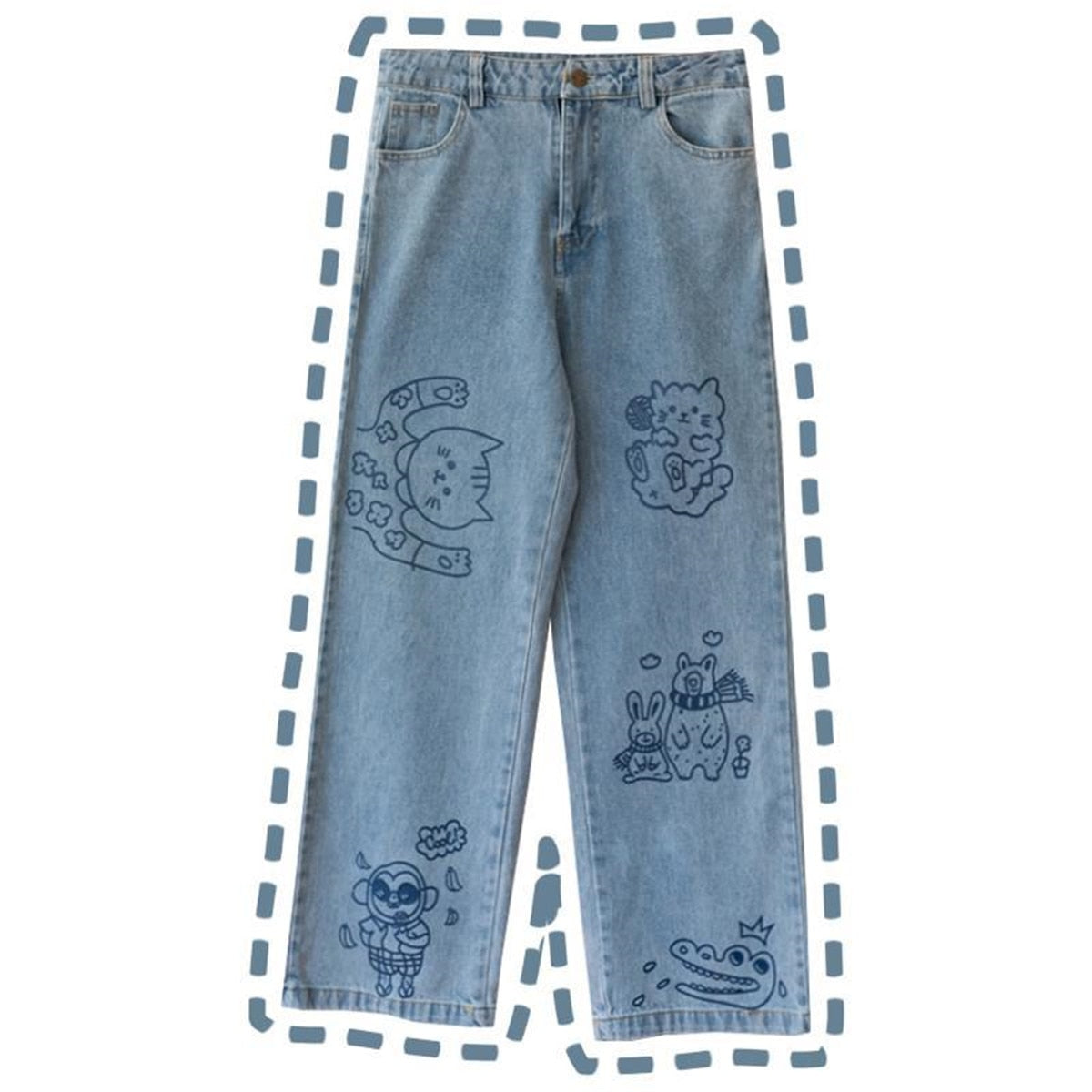 Vintage Denim Baggy Pants