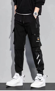 Cargo Jogger Pants With Multi-Pockets and Strings