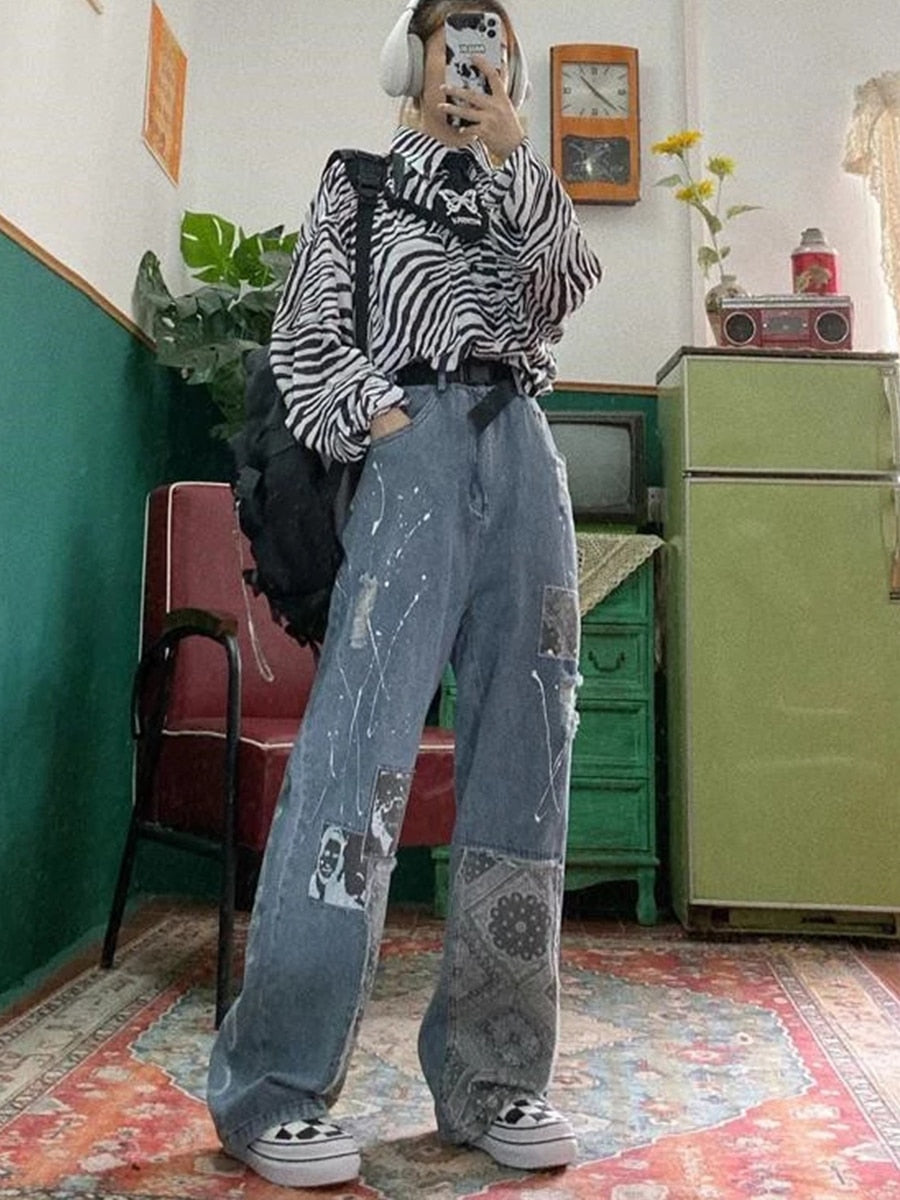 Vintage Denim Baggy Pants