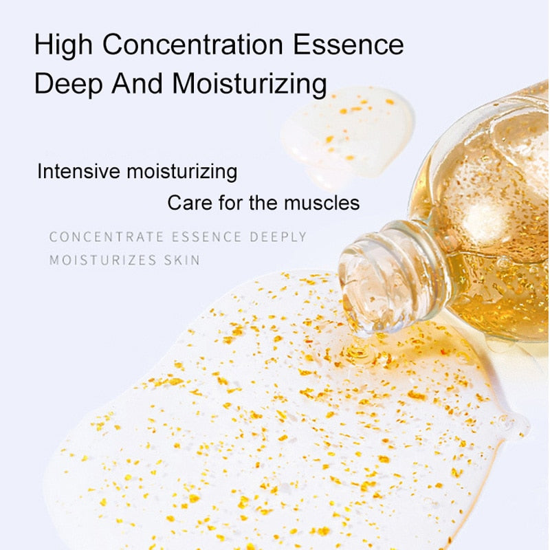 24K Gold Face Serum  &  Moisturizing Rice Serum - Glam Anti Age