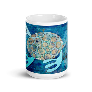 Turtle White glossy mug